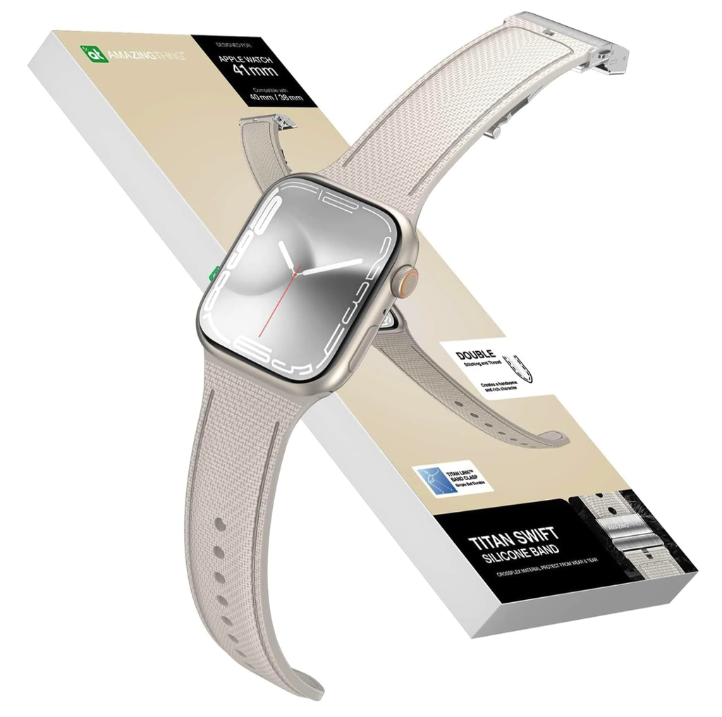 Amazingthing Swift Band For Apple Watch 45/44/42 Baig