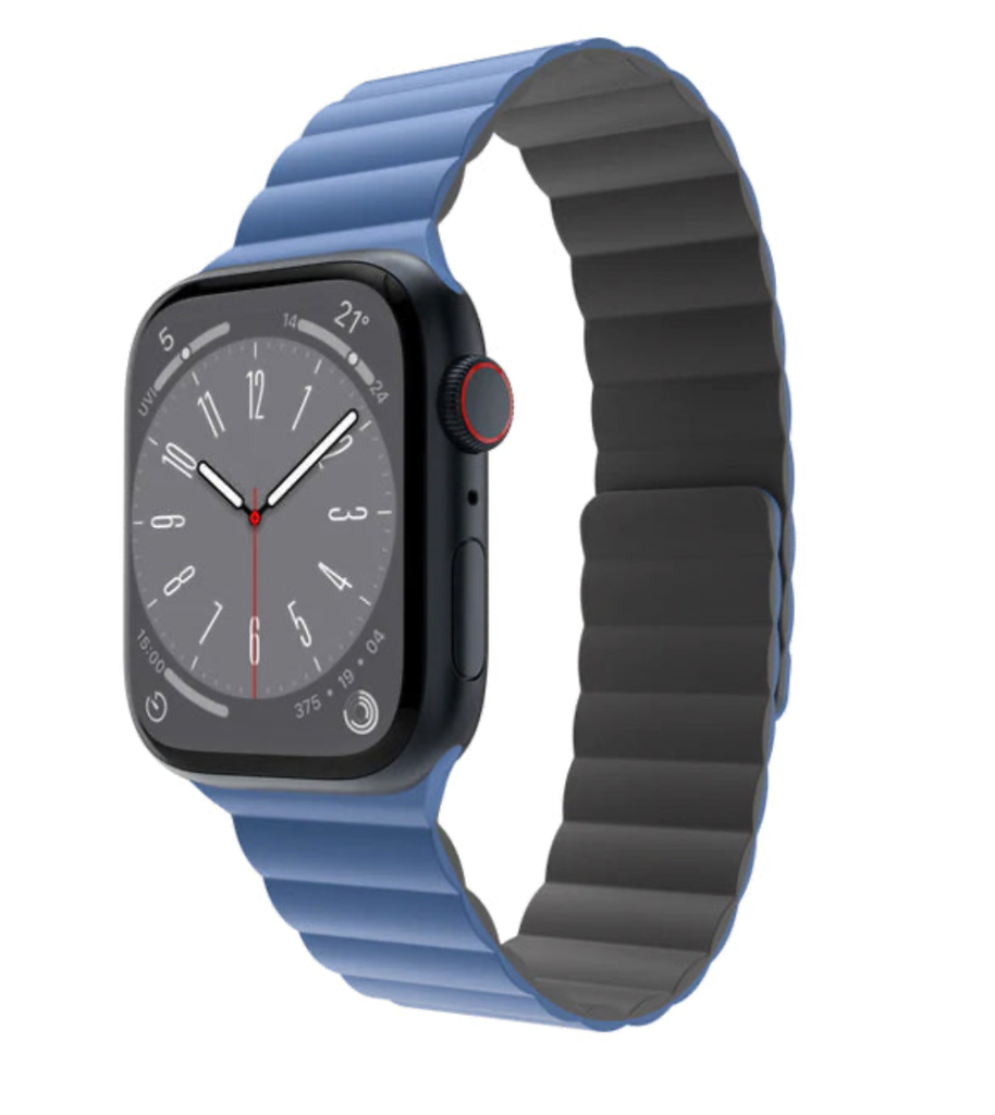 Switcheasy Skin Silicone Strong Magnetic Watch Band for Apple Watch 38/40/41mm - Blue