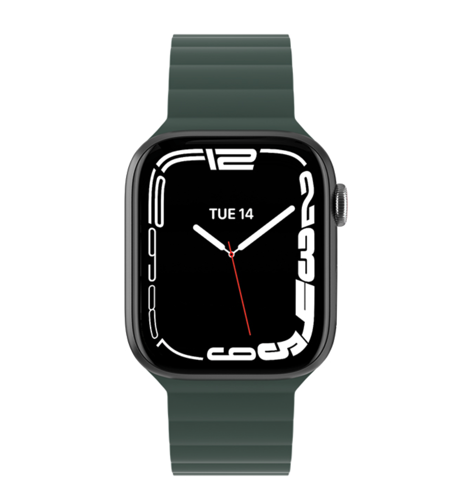 Switcheasy Reversible Dual Color Watch Strap For Apple Watch 44/45/49MM Black Green