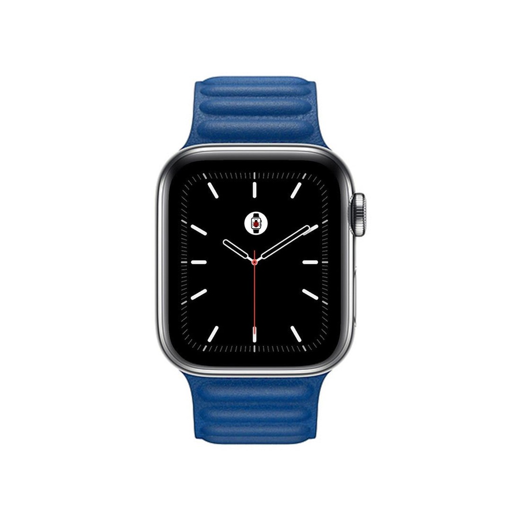 Uniq Mondain Genuine Leather Strap For Apple Watch 42/44/45MM - Blue