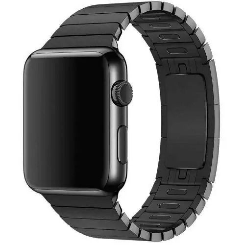 Green Link Bracelet Acero Correa For Apple Watch 42/44/45MM - Black
