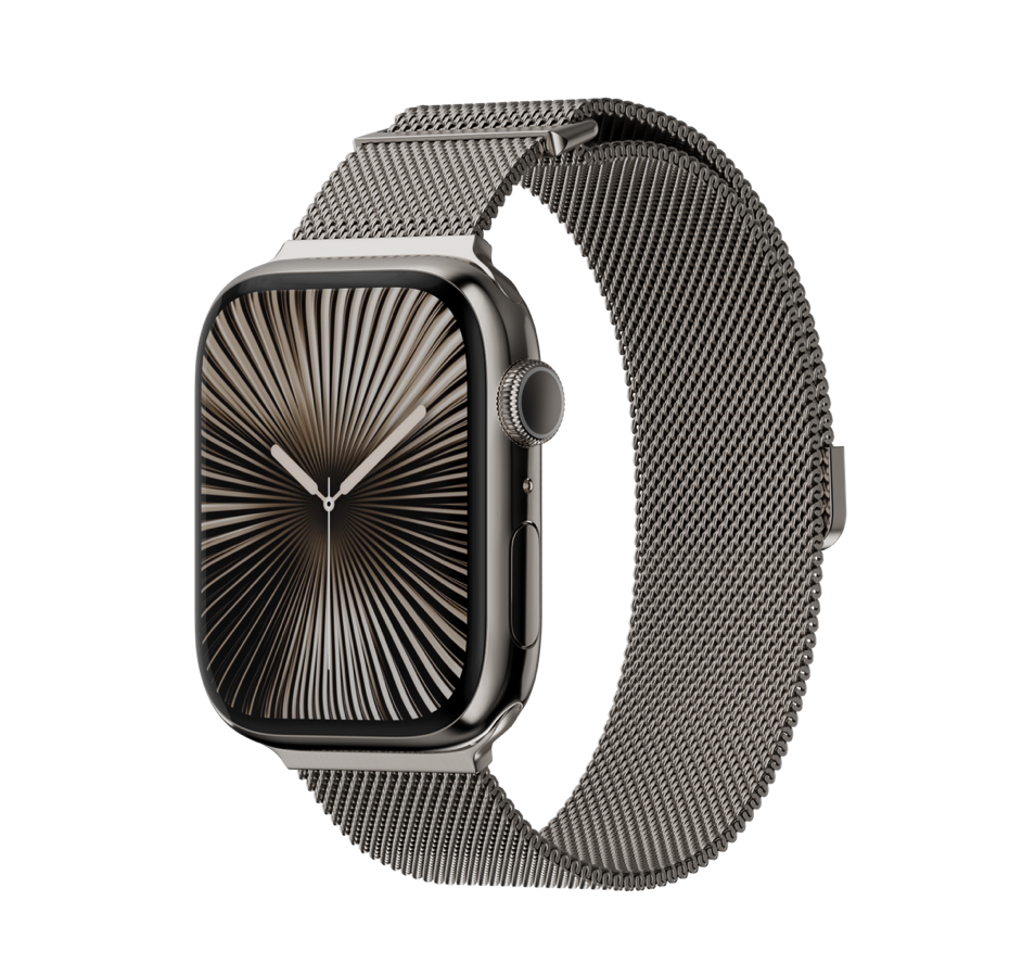 MAGEASY MILANESE STAINLESS STEEL Watch Loop for Apple Watch 40/41/42mm - TITANUM