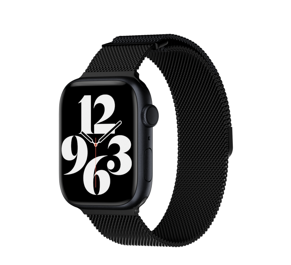 MAGEASY MILANESE STAINLESS STEEL Watch Loop for Apple Watch 40/41/42mm - Black