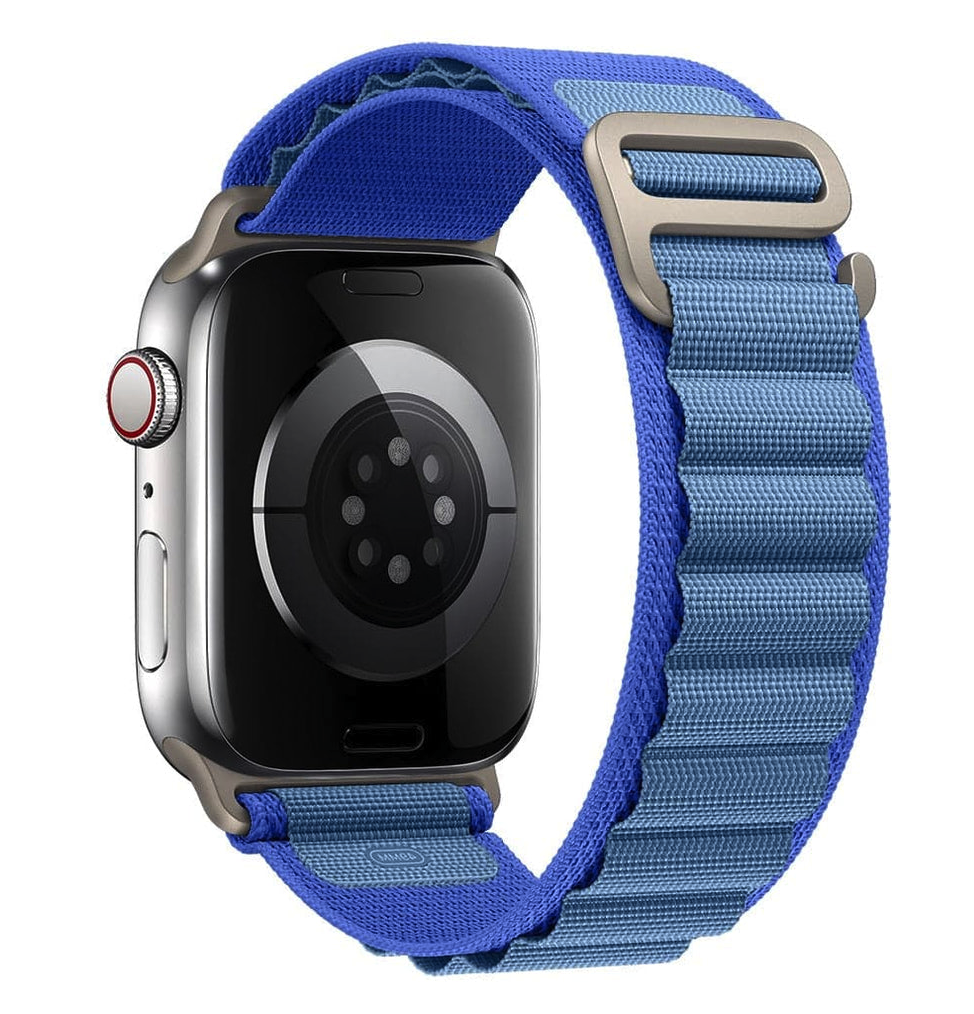 GRIPP Alpine Loop nylon apple watch band,laser logo Blue