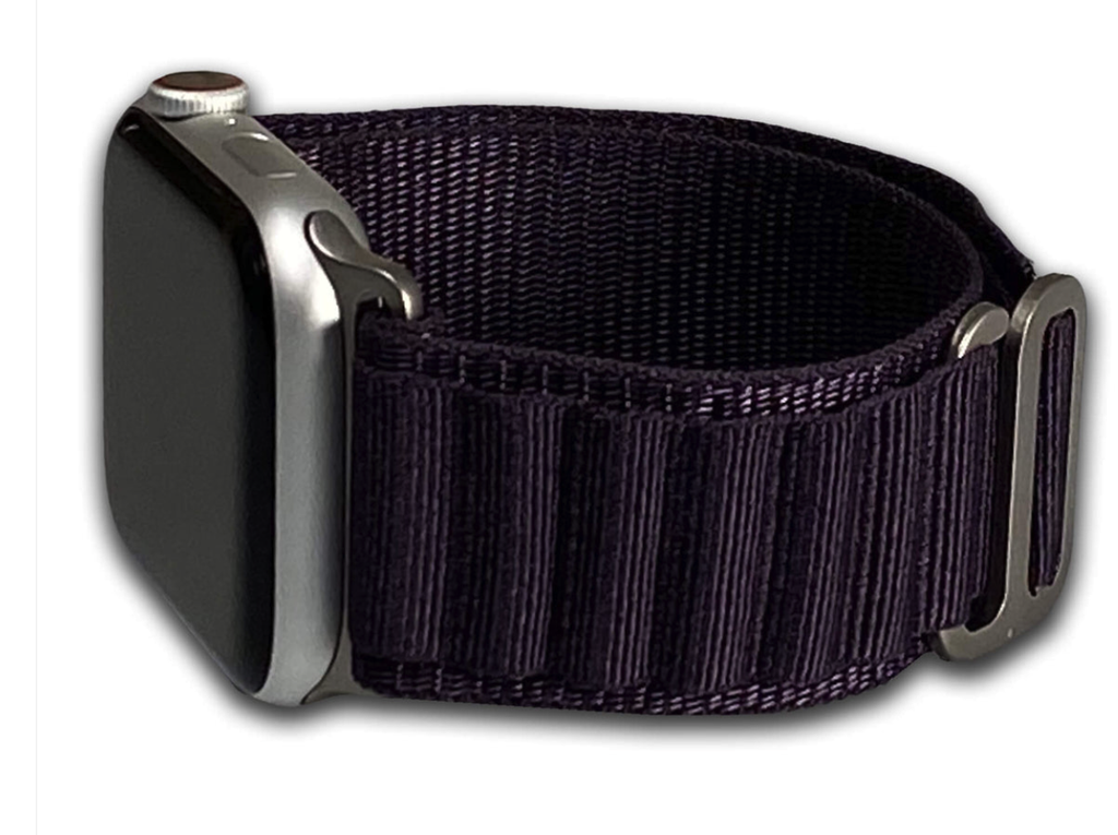 GRIPP Alpine Loop nylon apple watch band,laser logo Purple