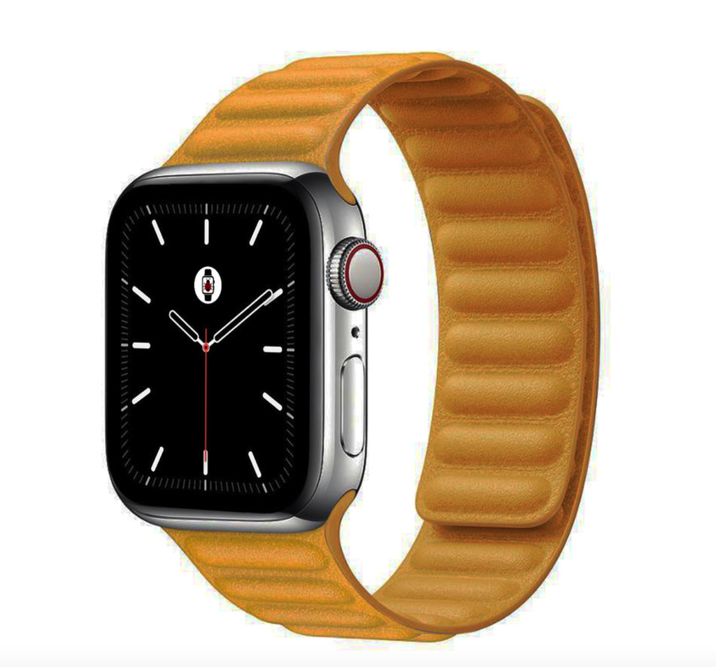 Apple Watch 44MM California Poppy Leather Loop
