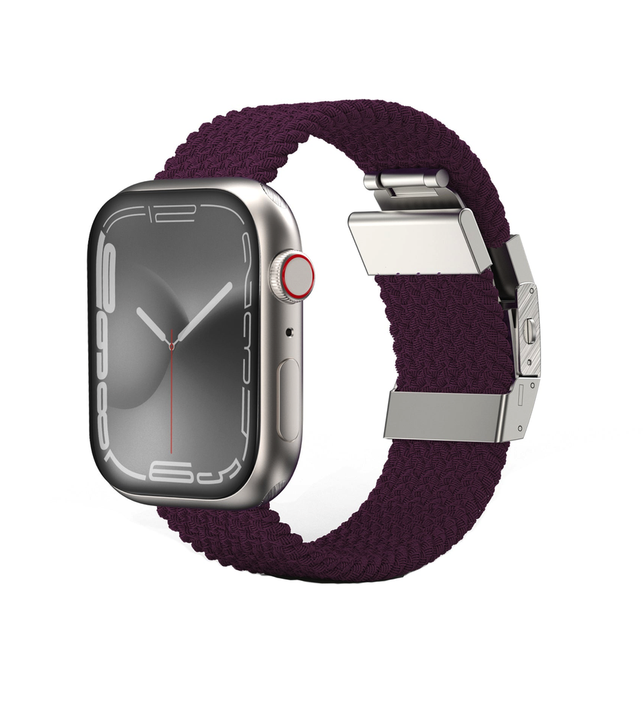 Amazingthing Weave Band For Apple Watch 45/44/42 Cherry