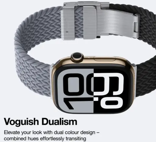 AMAZINGTHING BLEND WATCH BAND FOR APPLE WATCH BLACK GRAY