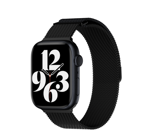 MAGEASY MILANESE STAINLESS STEEL Watch Loop for Apple Watch 40/41/42mm - Black