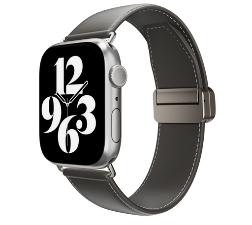 Switch easy Genuine leather Band For Apple Watch 42/44/45/49mm gray