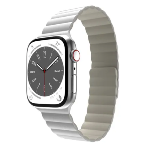 Switcheasy Skin Silicone Strong Magnetic Watch Band for Apple Watch 38/40/41mm - Skywriting