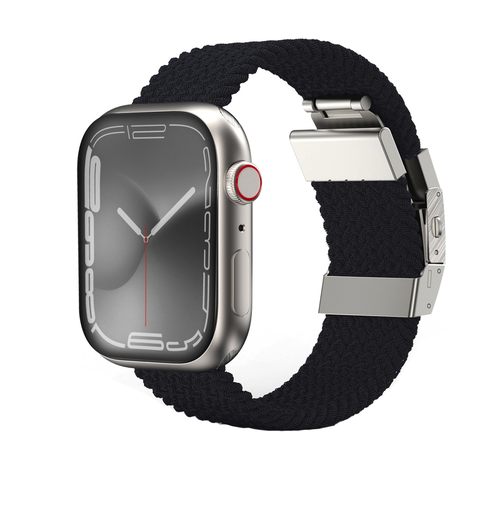 Amazingthing Weave Band For Apple Watch 45/44/42 Black
