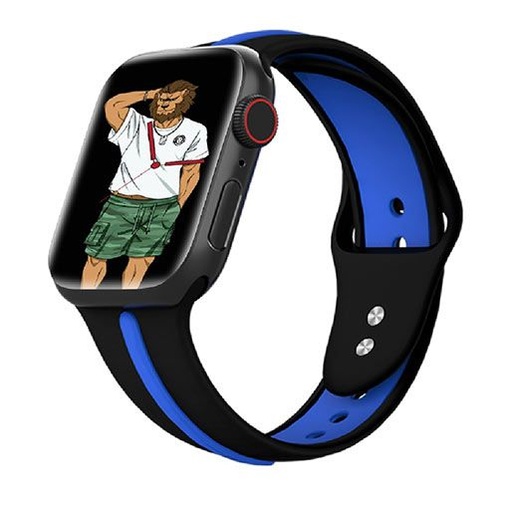 Green Tanoshi Strap For Apple Watch Black Blue